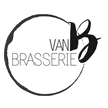 De oude profielfoto van Brasserie van B: het logo in zwart op wit, waarbij de vorm net niet in de cirkel past.